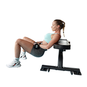 1. Hip Thrust con mancuernas