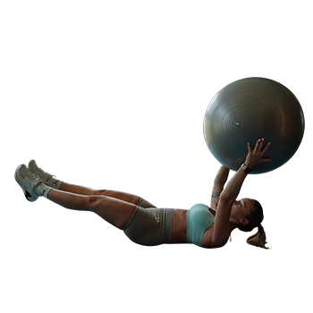 1. V-UP con fitball