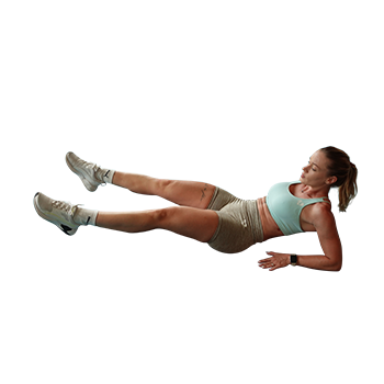 2. Crunch Inverso con Flexion y Extensión de Rodillas