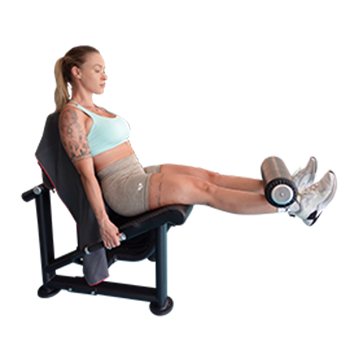 2. Extensión de cuádriceps en máquina