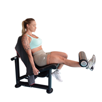 2. Extensión de cuádriceps unilateral en máquina